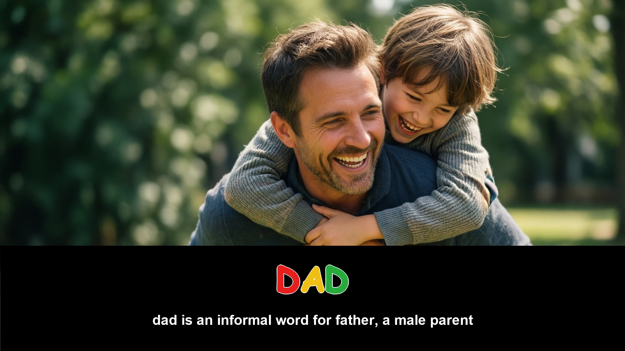 English Illustration for dad